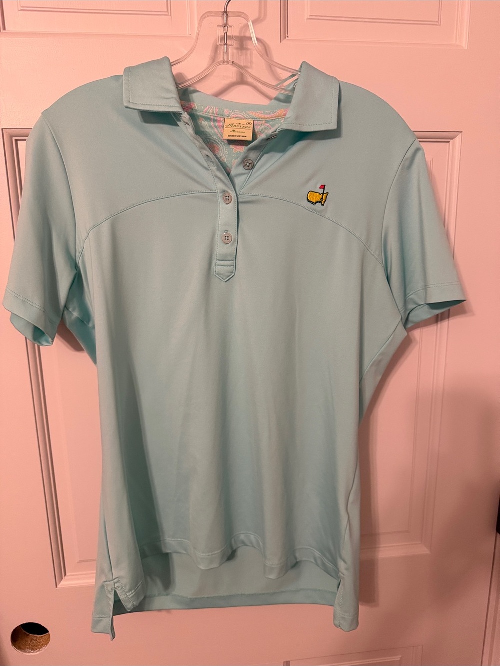 Peter Millar - Master’s Aqua Short-Sleeve Golf Polo
